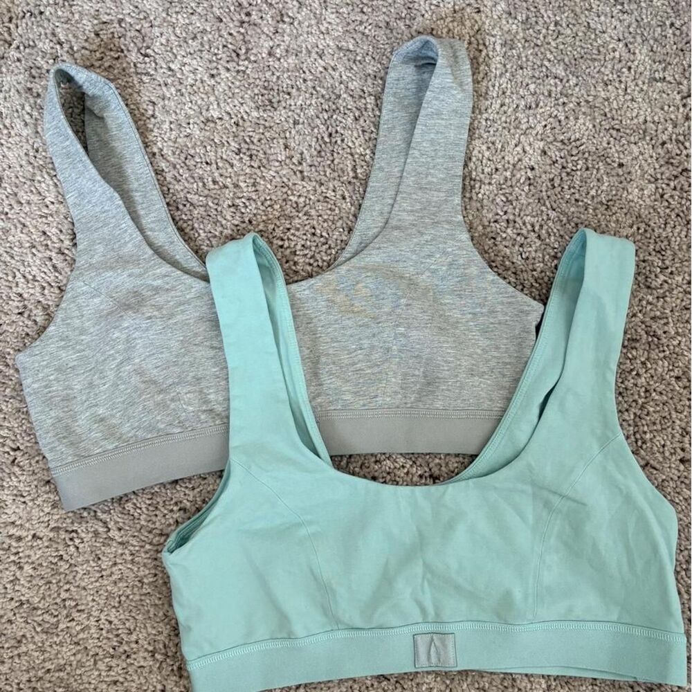 Anthropologie Women's Blue and Green Bra